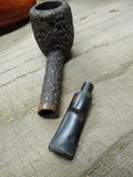 Vtg Wally Frank Ltd Rustic Root #18 Lovat Style Saddle Stem Tobacco Pipe