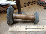 Vtg Antique Pair of Hog Pig Scrapers Double Ended Primitive Candle Holders