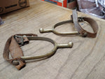 Vtg Antique WWI U.S. A.B. August Bauermann Cavalry Officer Horse Riding Spurs
