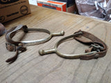 Vtg Antique WWI U.S. A.B. August Bauermann Cavalry Officer Horse Riding Spurs