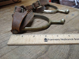Vtg Antique WWI U.S. A.B. August Bauermann Cavalry Officer Horse Riding Spurs