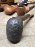 Vtg Duncan Hill Aerosphere Rusticated Billiard Smoking Tobacco Pipe Nice Shape!