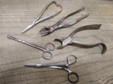 Vtg 5 Pc Antique Dentist Physicians Surgical Tools Lot E M Hessler Betz Germany