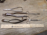 Vtg 5 Pc Antique Dentist Physicians Surgical Tools Lot E M Hessler Betz Germany