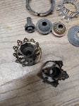 Vtg Antique Gas Wall Ceiling Lamp Light Parts Lot Mantle Burners Fixtures Brass