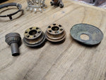 Vtg Antique Gas Wall Ceiling Lamp Light Parts Lot Mantle Burners Fixtures Brass