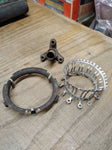 Vtg Antique Gas Wall Ceiling Lamp Light Parts Lot Mantle Burners Fixtures Brass