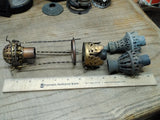 Vtg Antique Gas Wall Ceiling Lamp Light Parts Lot Mantle Burners Fixtures Brass