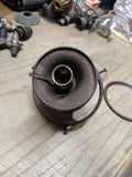 Vtg Antique Gas Wall Ceiling Lamp Light Globe Burner Fixture Brass Parts Lot