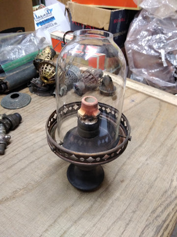 Vtg Antique Gas Wall Ceiling Lamp Light Globe Burner Fixture Brass Parts Lot