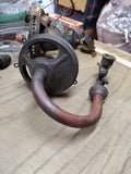 Vtg Antique Gas Wall Ceiling Lamp Light Burner Fixture Brass Hardware Parts Lot