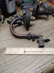 Vtg Antique Gas Wall Ceiling Lamp Light Burner Fixture Brass Hardware Parts Lot