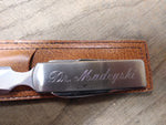Vtg Letter Opener Multi Tool Made in Japan Stainless Steel Scissors Knife Sheath