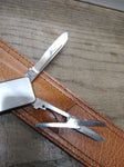 Vtg Letter Opener Multi Tool Made in Japan Stainless Steel Scissors Knife Sheath