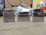 Vtg 3 Pc Cigarette Lighter Lot Calibri Rogers Modernlite Automatic Super Japan