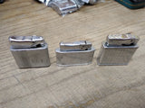 Vtg 3 Pc Cigarette Lighter Lot Calibri Rogers Modernlite Automatic Super Japan