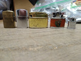 Vtg 5 Pc Miniature Key Chain Cigarette Lighter Lot Royal Star Bomart Made Japan
