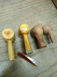 Vtg 4 Piece Smoking Tobacco Pipe Parts Repair Lot Missouri Meerschaum Briar
