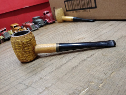 Vtg Broken In Corn Cob Smoking Tobacco Pipe Nice Shape!