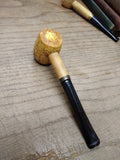 Vtg Broken In Corn Cob Smoking Tobacco Pipe Nice Shape!