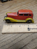 Vtg Tootsietoy Graham Diecast 4 Door Sedan White Rubber Wheels Parts Repair Lot
