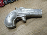 Vtg Cast Aluminum Derringer 4.5 inch Man Cave Wall Hanging Rat Rod Rat Bike Art!