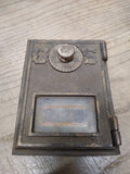 Vtg US Post Office Box Door Face #626 Brass Combination Dial 5" x 4"