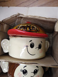 Vtg 1978 Enesco Family Soupers 6 Pc Set Character Soup Mugs 14 to 18 Ounce Japan