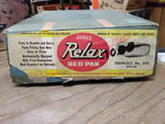 Vtg NOS Jones Relax Enamel Bed Pan No 500 Circa 1940’s NIB Medical Decor NEW!
