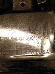 Vtg 2001 Zippo Cigarette Lighter USA Flag and Eagle Polished Chrome Nice!