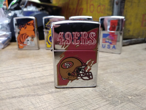 Vtg 1997 Unfired Zippo Cigarette Lighter San Francisco 49ERS Broken Seal Nice!