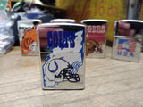 Vtg 1997 Unfired Zippo Cigarette Lighter Indianapolis Colts Broken Seal Nice!