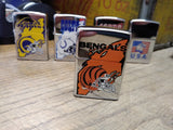 Vtg 1997 Unfired Zippo Cigarette Lighter Cincinnati Bengals Broken Seal Nice!