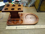 Vtg Fairfax Walnut 6 Smoking Tobacco Pipe Stand Rack Holder Nice Shape!