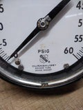 Vtg Ashcroft Duragauge Bronze Tube Brass Socket 0-60 PSI Pressure Gauge 5"