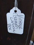Vtg Hand Made Coleman Lantern Wooden Storage Box Case inside dimension 15" x 7"