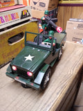 Vtg 1985 Heartland Patrol Jeep Mystery Action Battery Operated Lights Up in Box!