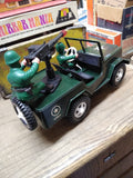 Vtg 1985 Heartland Patrol Jeep Mystery Action Battery Operated Lights Up in Box!
