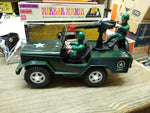 Vtg 1985 Heartland Patrol Jeep Mystery Action Battery Operated Lights Up in Box!