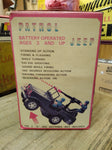 Vtg 1985 Heartland Patrol Jeep Mystery Action Battery Operated Lights Up in Box!