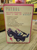 Vtg 1985 Heartland Patrol Jeep Mystery Action Battery Operated Lights Up in Box!