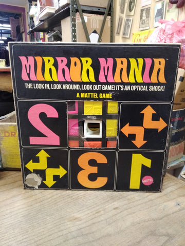 Vtg NOS Open Box 1969 Mattel Mirror Mania 4 Player Table Top Game with Box!