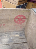 Vtg Coca Cola 16 OZ Bottles Half Quarts Yellow Red Wood Soda Crate El Paso 1971