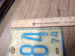 Vtg 1974 Mississippi P 26 2284 License Plate Man Cave Rat Rod