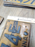 Vtg Pair of 1930 Pennsylvania 6774E License Plates Man Cave Rat Rod