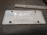 Vtg 1961 Missouri D 36A Motorcycle License Plate Man Cave Rat Bike