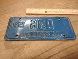 Vtg 1959 Missouri Motorcycle License Plate Harley Duo Glide Panhead Triumph BSA