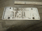 Vtg 1960 Missouri D 36 Motorcycle License Plate Man Cave Rat Bike
