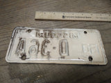 Vtg 1960 Missouri D 36A Motorcycle License Plate Man Cave Rat Bike
