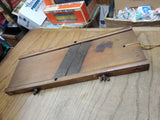 Vtg Wooden Cabbage Sour Kraut Cole Slaw Cutter Slicer Shredder Primitive Decor